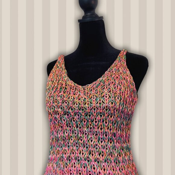 Second Hand Zara multicolor knit midi dress - Size: Small - Picture 1 of 8